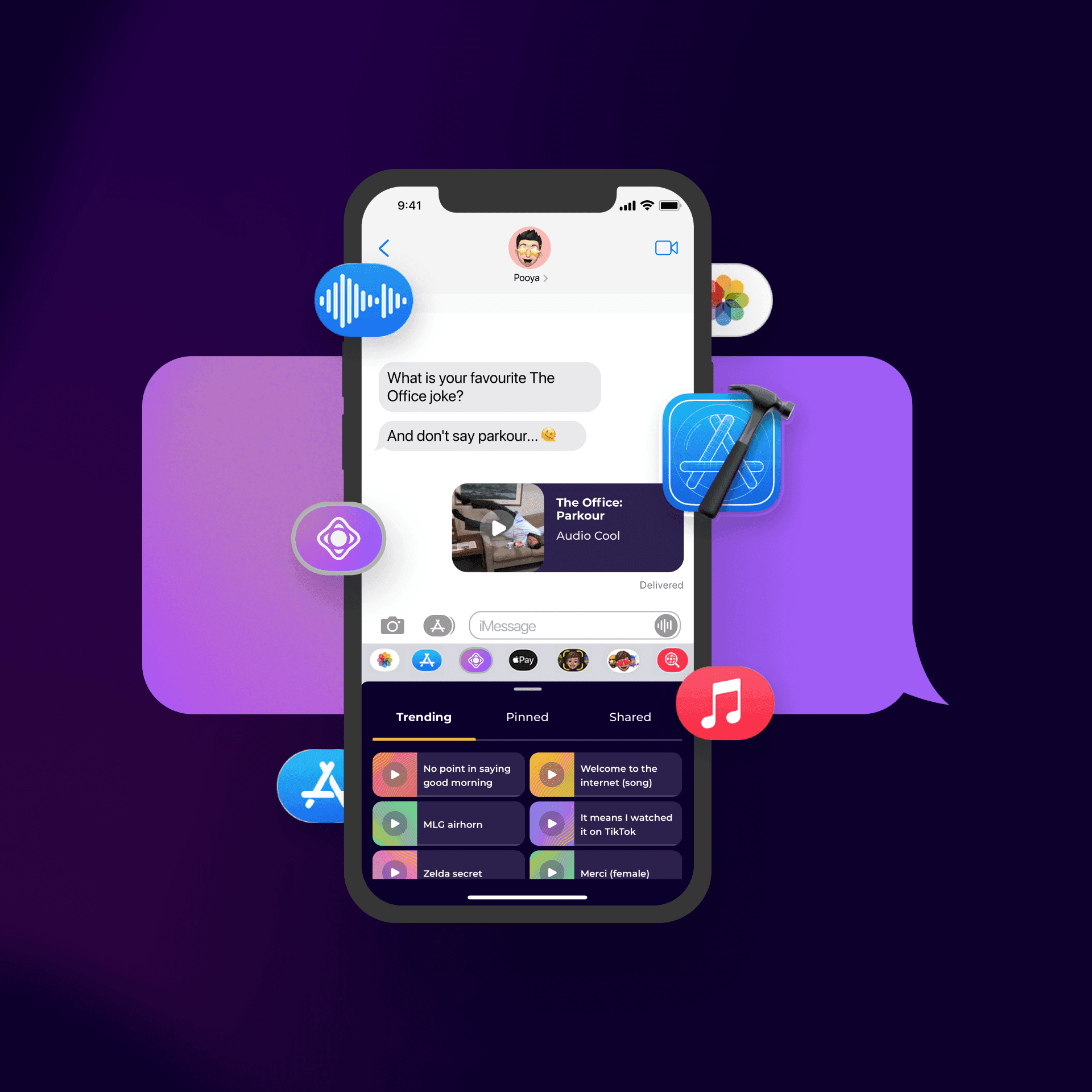 AudioDrop customising mobile mockup