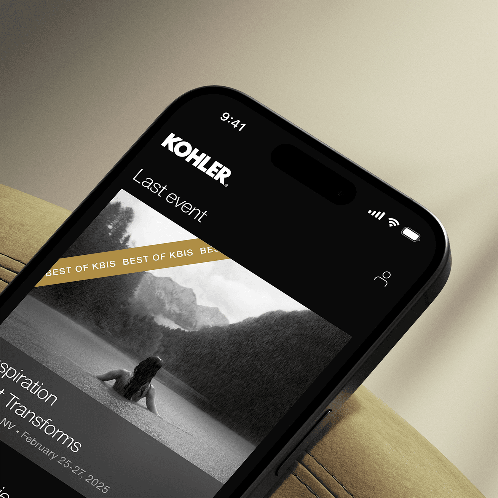 Kohler Moments - App screen
